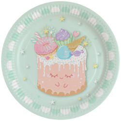 Amscan Crazy Cake, Sütemény papírtányér 8 db-os 23 cm DPA9916942 (DPA9916942)