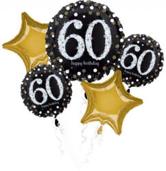 Amscan Happy Birthday 60 Fólia lufi 5 db-os szett DPA3214701 (DPA3214701)