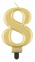Godan Gold Metallic, Arany számgyertya, tortagyertya 8-as MLG124415 (MLG124415)