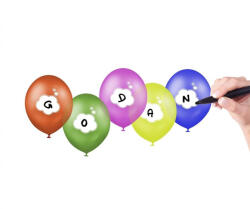 Godan Your inscription léggömb, lufi 5 db-os 12 inch (30 cm) MLG302233 (MLG302233)