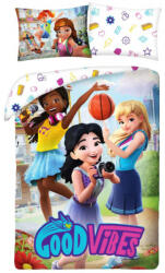 Halantex Lego Friends Good Vibes ágyneműhuzat 140×200cm, 70×90 cm HAX604739 (HAX604739)