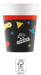 Procos Gaming Party papír pohár 8 db-os 200 ml FSC PNN93771 (PNN93771)
