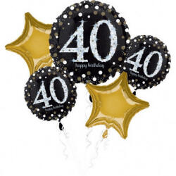 Amscan Happy Birthday 40 Fólia lufi 5 db-os szett NETDPA3214401 (NETDPA3214401)