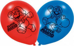 Amscan Super Mario léggömb, lufi 6 db-os DPA9901546 (DPA9901546)