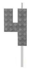 Godan Building Blocks, Építőkocka tortagyertya, számgyertya 4-es MLG132755B (MLG132755B)
