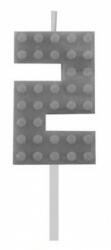Godan Building Blocks, Építőkocka tortagyertya, számgyertya 2-es MLG132731B (MLG132731B)