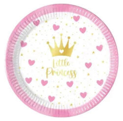 Procos Hercegnők Little Princess papírtányér 8 db-os 20 cm FSC PNN96604 (PNN96604)