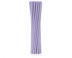 Godan Lilac, Lila papír szívószál 12 db-os MLG124019 (MLG124019)