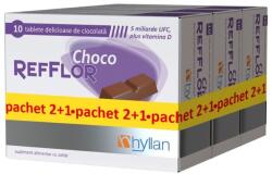 Hyllan Pharma Pachet Refflor Choco (2+1), 10 tablete, Hyllan