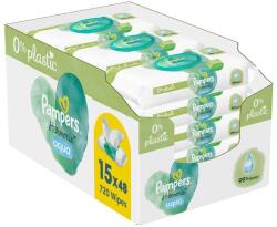 Pampers Servetele umede Harmonie Aqua, 15 pachete*48 bucati, Pampers