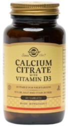 Solgar Calcium Citrate 250mg + Vitamin D3, 60 capsule