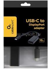 VEZ Gembird Átalakító - A-CM-DPF-02 (USB Type-C - DisplayPort adapter 4K, 15cm kábel) (VEZ_A-CM-DPF-02) (VEZ_A-CM-DPF-02)