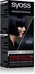 Syoss Permanent Color tartós hajfesték árnyalat 1_4 Blue Black