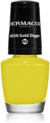 Dermacol Neon neon körömlakk árnyalat 43 Gold Digger 5 ml