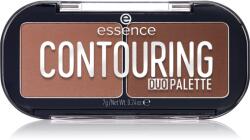essence CONTOURING DUO PALETTE Púderes highlight és kontúr paletta árnyalat 20 Darker Skin 7 g