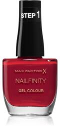 MAX Factor Nailfinity Gel Colour géles körömlakk UV/LED lámpa használata nélkül árnyalat 310 Red Carpet Ready 12 ml