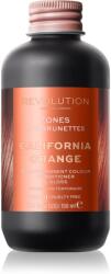 Revolution Beauty Tones For Brunettes tonizáló balzsam a barna árnyalatú hajra árnyalat California Orange 150 ml