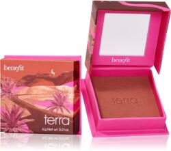 Benefit WANDERful World púderes arcpír árnyalat Terra 6 g