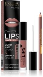 Eveline Cosmetics OH! my LIPS Matt ajakápoló készlet 02 Milky Chocolate 2 db