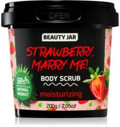 Beauty Jar Strawberry, Marry Me! hidratáló testpeeling 200 g