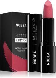 NOBEA Day-to-Day Matte Lipstick mattító rúzs árnyalat Wild rose #M18 3 g