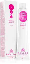 Kallos KJMN Professional Cream Hair Colour Keratin & Argan Oil hajfesték keratinnal és argán olajjal árnyalat Light Brown 5.0 100 ml