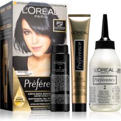L'Oréal Préférence hajfesték árnyalat P12 Intense Cool Black
