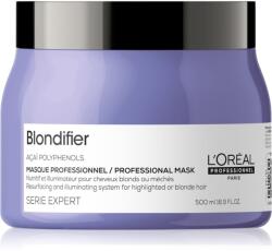 L'Oréal Serie Expert Blondifier regeneráló és helyreállító maszk a szőke és melírozott hajra 500 ml