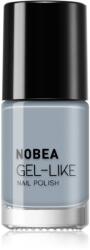 NOBEA Day-to-Day Gel-like Nail Polish körömlakk géles hatással árnyalat Cloudy grey #N10 6 ml