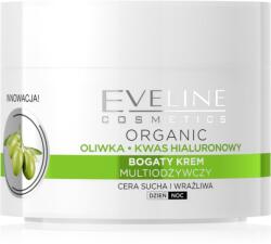 Eveline Cosmetics Green Olive nappali és éjszakai hidratáló krém ránctalanító hatással olíva kivonattal 50 ml