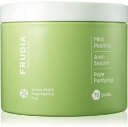 FRUDIA Green Grape arctisztító peeling párnácskát a fénylő arcbőr és a kitágult pórusok ellen 70 db