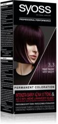 Syoss Permanent Color tartós hajfesték árnyalat 3_3 Dark Violet
