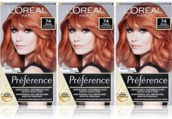 L'Oréal Préférence hajfesték takarékos kiszerelés árnyalat 7.4 Mango Copper
