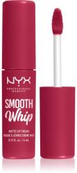 NYX Cosmetics Smooth Whip Matte Lip Cream bársonyos rúzs kisimító hatással árnyalat 08 Fuzzy Slippers 4 ml