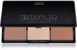 Wibo 3 Steps To Perfect Face Dark Púderes highlight és kontúr paletta az arcra 10 g