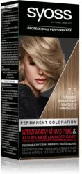 Syoss Permanent Cool Color tartós hajfesték hideg árnyalattal árnyalat 7_5 Natural Ashy Blond