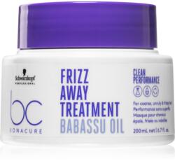 Schwarzkopf BC Bonacure Frizz Away Treatment maszk a rakoncátlan és töredezett hajra 200 ml