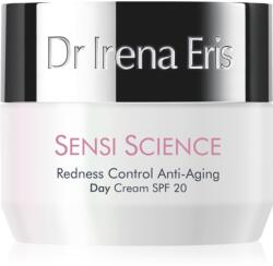 Dr Irena Eris Sensi Science Redness Control Anti-Aging Day Cream intenzív kisimító nappali krém a ráncok ellen SPF 20 50 ml