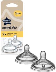 Tommee Tippee Natural Start Anti-Colic Teat etetőcumi Medium Flow 3 m+ 2 db