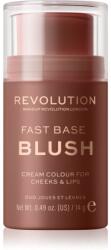 Makeup Revolution Fast Base tonizáló balzsam ajakra és arcra árnyalat Mauve 14 g