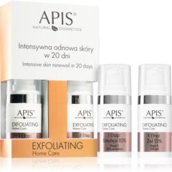 APIS NATURAL COSMETICS Exfoliation Home Care szett intenzív helyreállító és bőrfeszesítő 2x15 ml