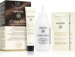 APIVITA My Color Elixir hajfesték ammónia nélkül árnyalat 5.03 Light Brown Natural Gold