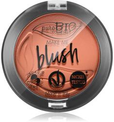 puroBIO Cosmetics Long-lasting Blush hosszantartó arcpír árnyalat 02 Matte Coral Pink 5, 2 g