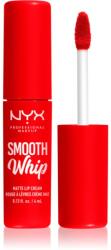 NYX Cosmetics Smooth Whip Matte Lip Cream bársonyos rúzs kisimító hatással árnyalat 12 Icing On Top 4 ml