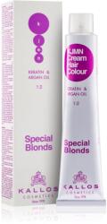 Kallos KJMN Professional Cream Hair Colour Keratin & Argan Oil hajfesték árnyalat 901 Ultra Light Ash Blond 100 ml