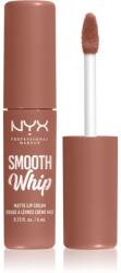 NYX Cosmetics Smooth Whip Matte Lip Cream bársonyos rúzs kisimító hatással árnyalat 01 Pancake Stacks 4 ml