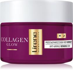 Lirene Collagen Glow 70+ ránctalanító és regeneráló krém az arcbőr táplálásáért és természetes hidratáltságának megőrzéséért 50 ml