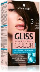 Schwarzkopf Gliss Color tartós hajfesték árnyalat 3-0 Deep Brown