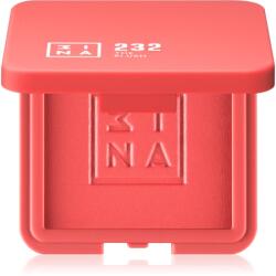 3INA The Blush kompakt arcpirosító árnyalat 232 - Coral red, matte 7, 5 g