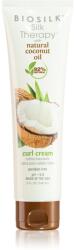 Biosilk Silk Therapy Natural Coconut Oil hajkrém a hullámos és göndör hajra 148 ml
